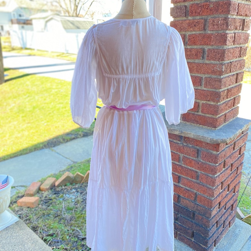 SOLD Vintage 1970s 80s Starina India Dress - Picture 4 of 9